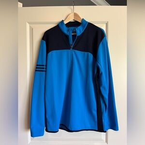 Blue and navy Adidas golf Quarter-Zip Pullover